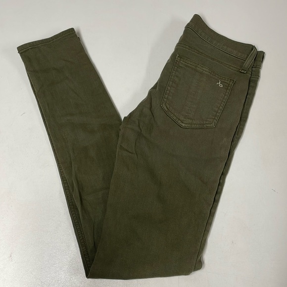 Rag & bone army green skinny jean - Picture 2 of 4